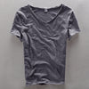 Short-sleeved Cotton Slub Tee