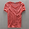 Short-sleeved Cotton Slub Tee